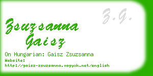 zsuzsanna gaisz business card